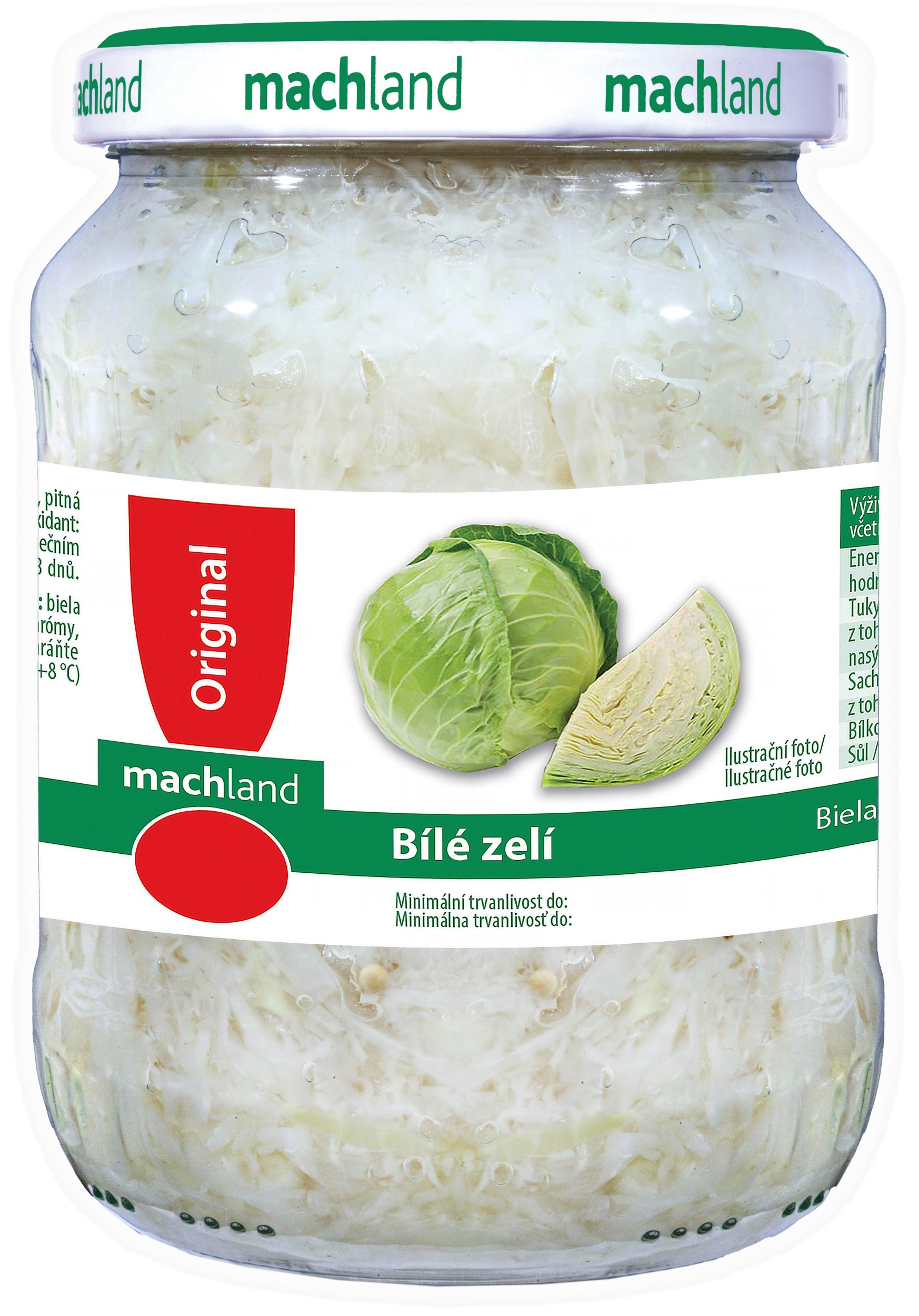 Trvanlivé potraviny - Machland Bílé zelí 670 g