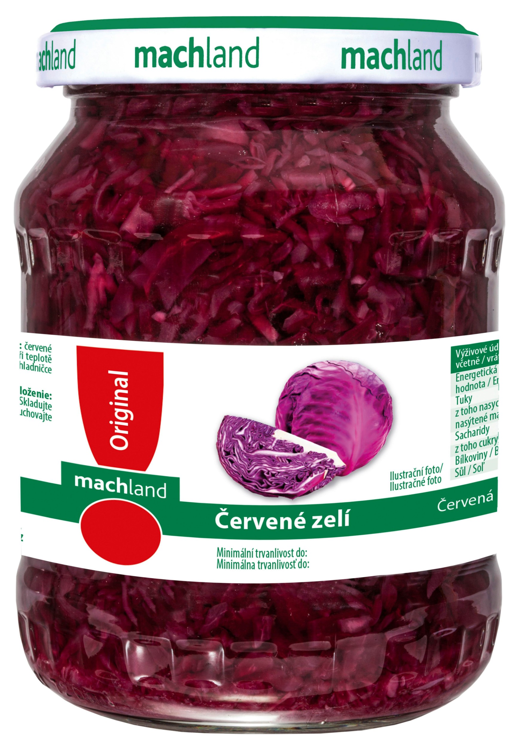 Trvanlivé potraviny - Machland Červené zelí 670 g