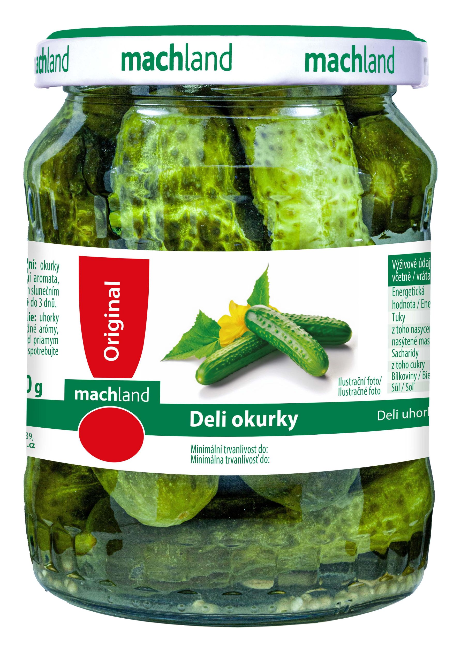 Trvanlivé potraviny - Machland Deli okurky 670g