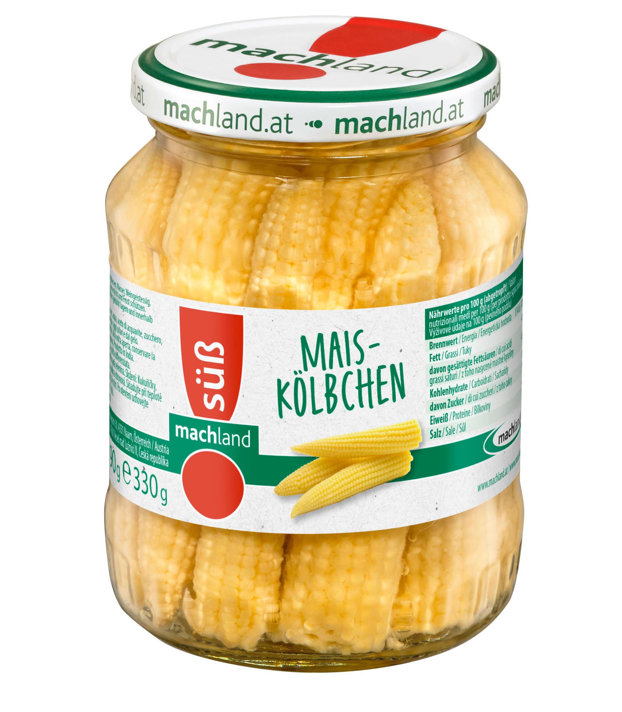 Trvanlivé potraviny - Machland Kukuřičky klásky 330g