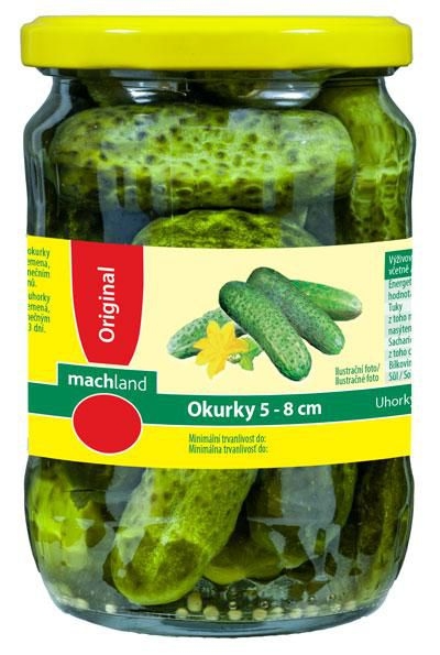Trvanlivé potraviny - Machland Okurky 5-8cm 540 g