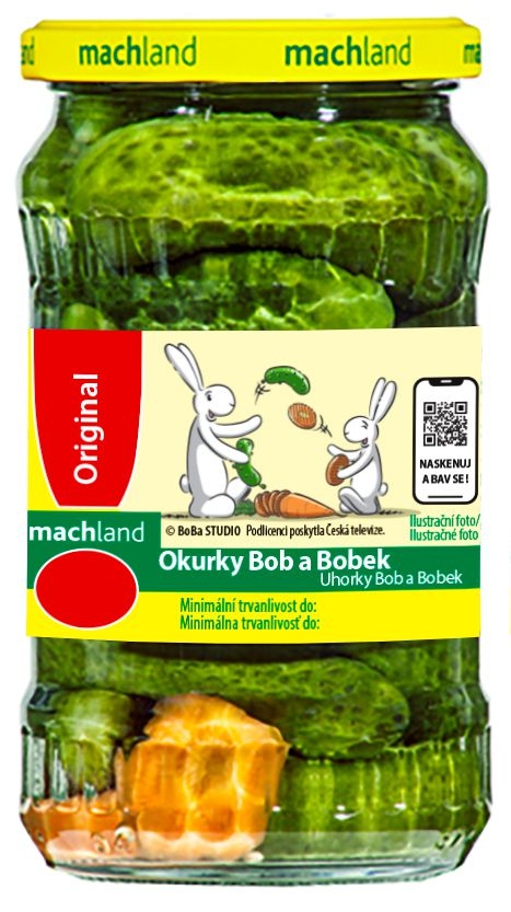 Trvanlivé potraviny - Machland Okurky Bob a Bobek 180g/330g