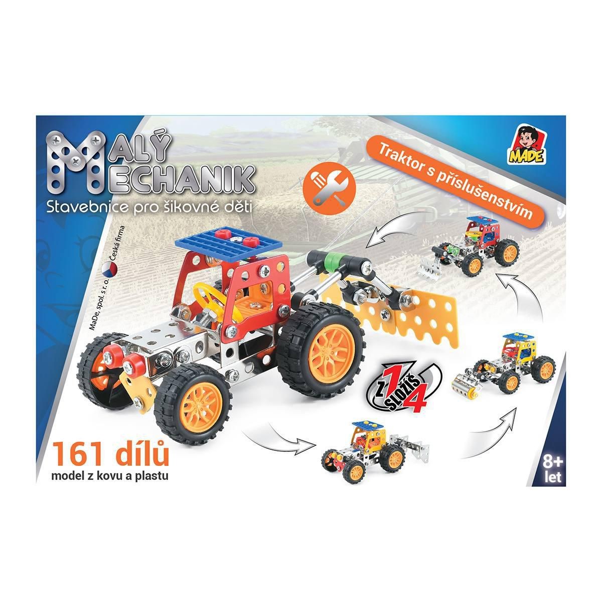 MaDe Malý mechanik, Traktor 161 dílků-1