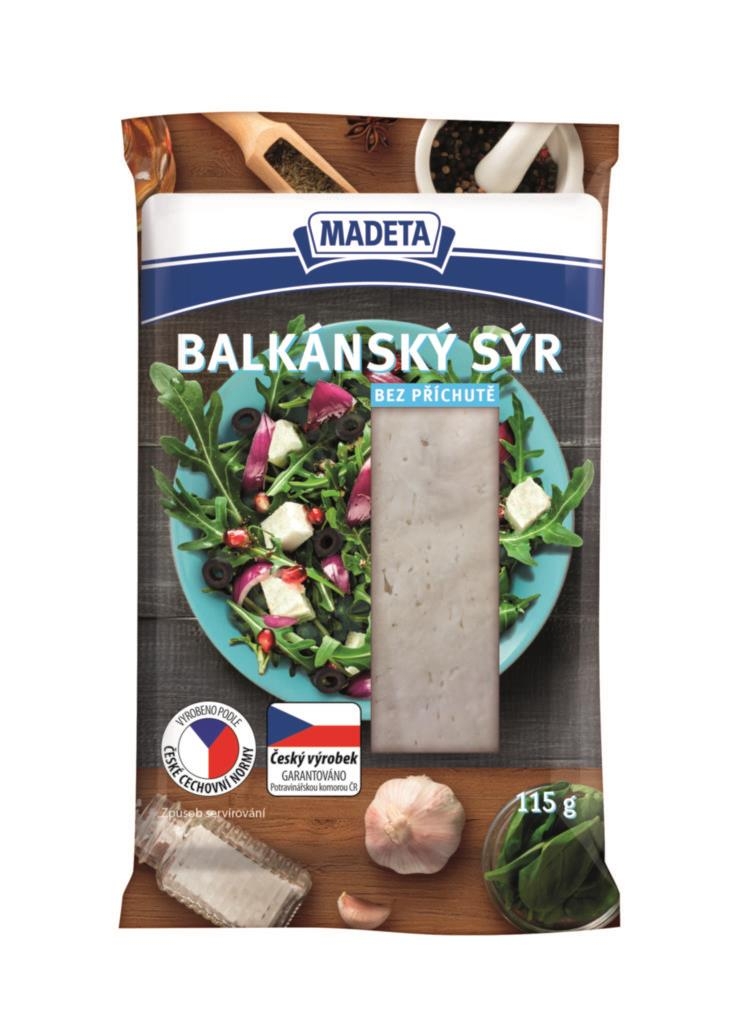 Mléčné a chlazené - Madeta Balkánský sýr bez příchutě 115 g