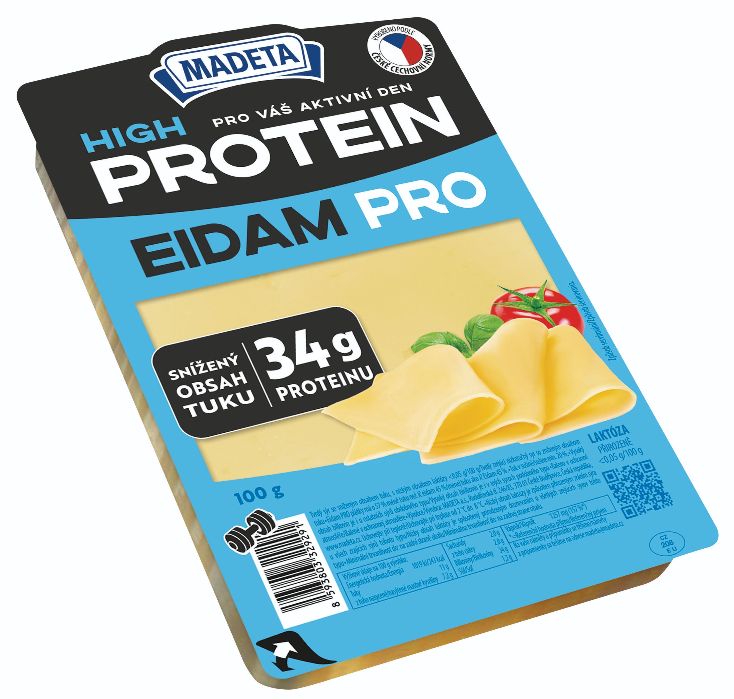 Mléčné a chlazené - Madeta Eidam PRO plátky 100g