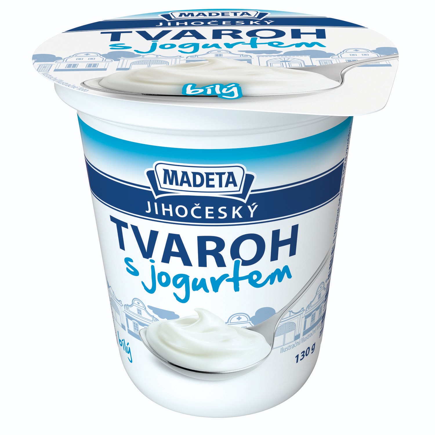 Mléčné a chlazené - Madeta JČ tvaroh s jogurtem bílý 130g