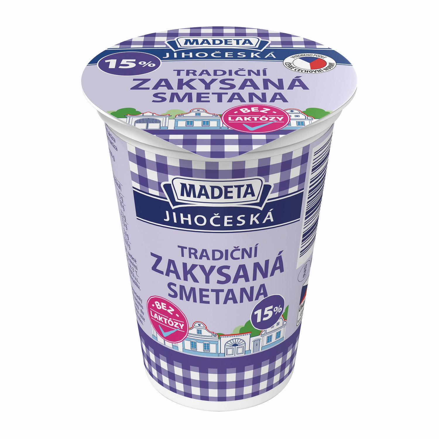 Mléčné a chlazené - Madeta Jihočeská smetana bez laktóty 15% 180g