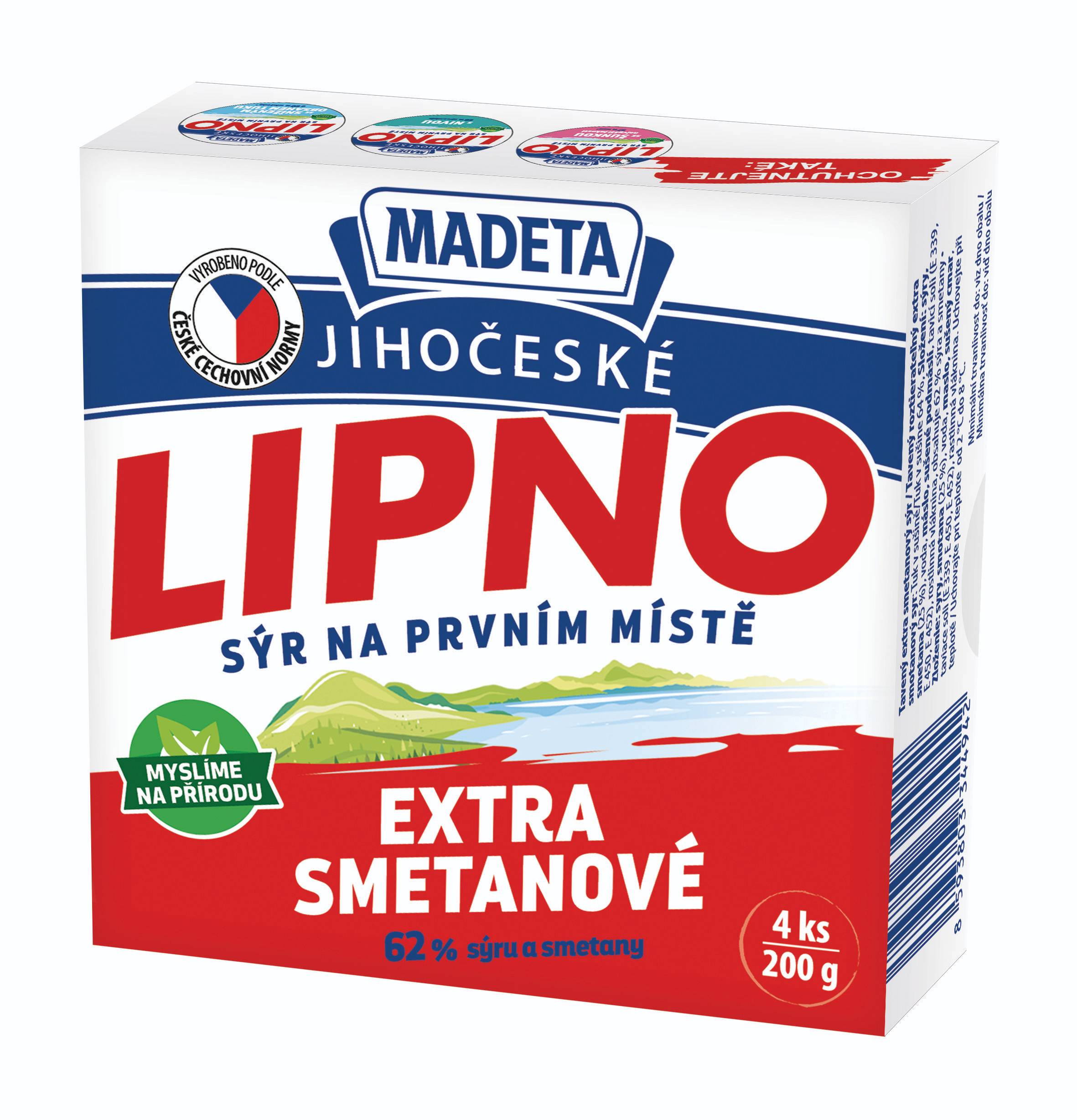 Mléčné a chlazené - Madeta Jihočeské Lipno extra smetanové 4D 200 g