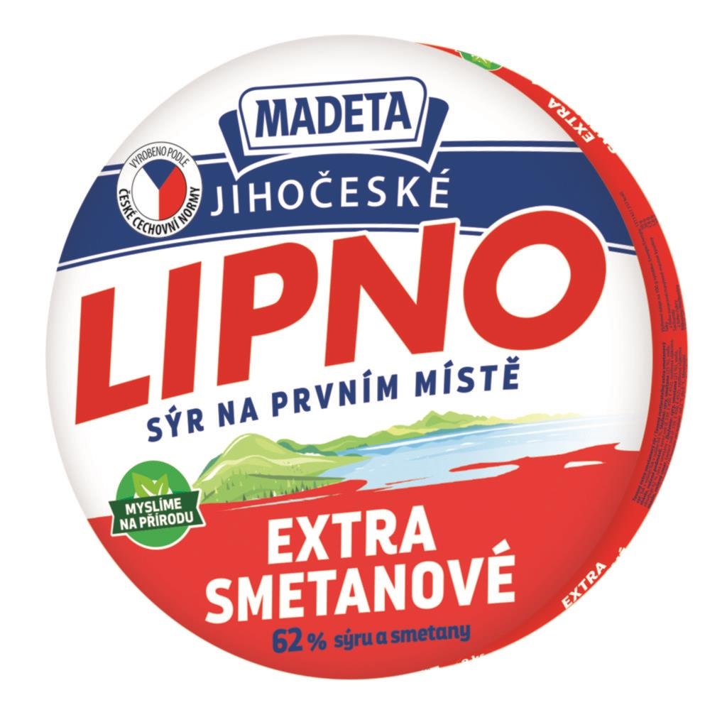 Mléčné a chlazené - Madeta Jihočeské Lipno extra smetanové 64% tavený sýr 140 g
