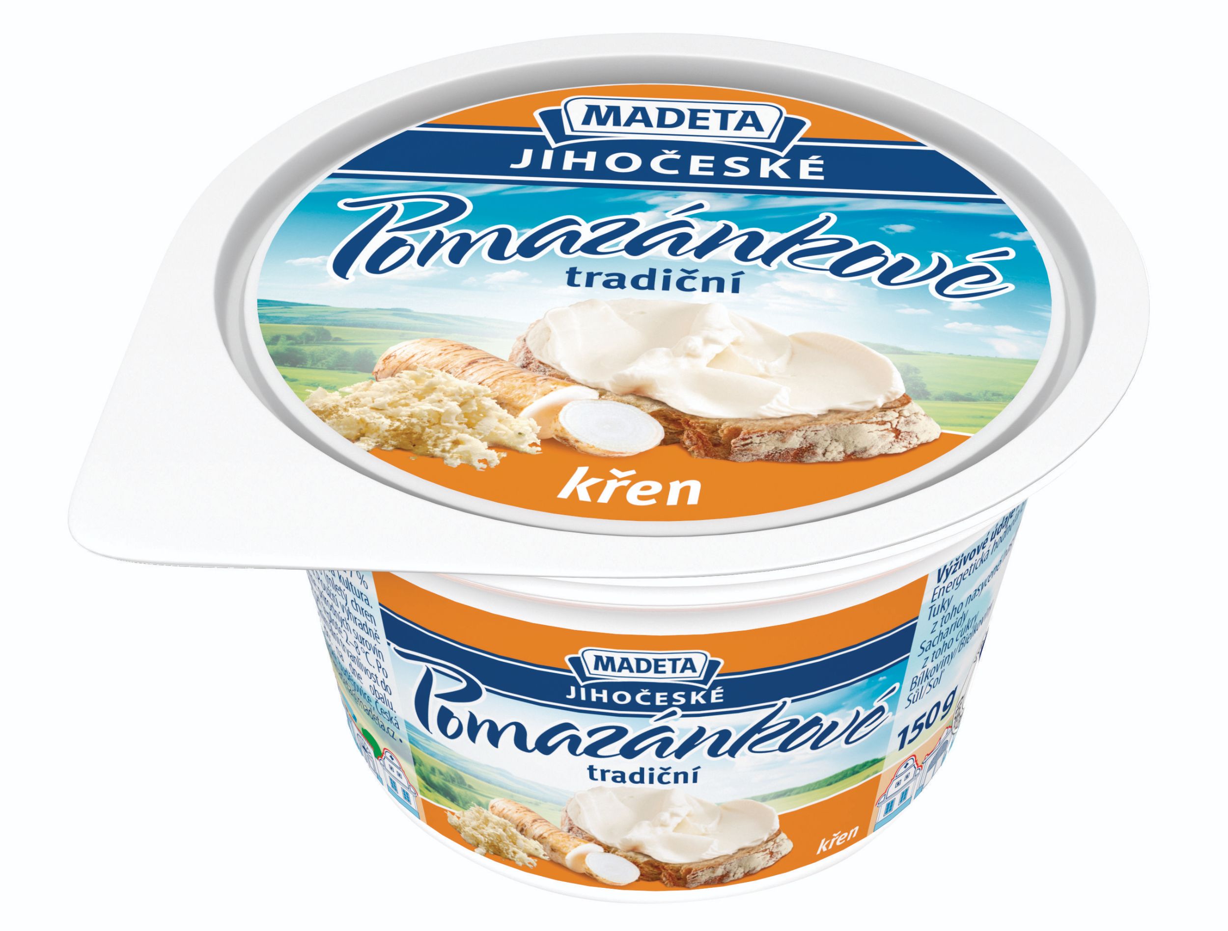 Mléčné a chlazené - Madeta Jihočeské pomazánkové tradiční křen 150 g