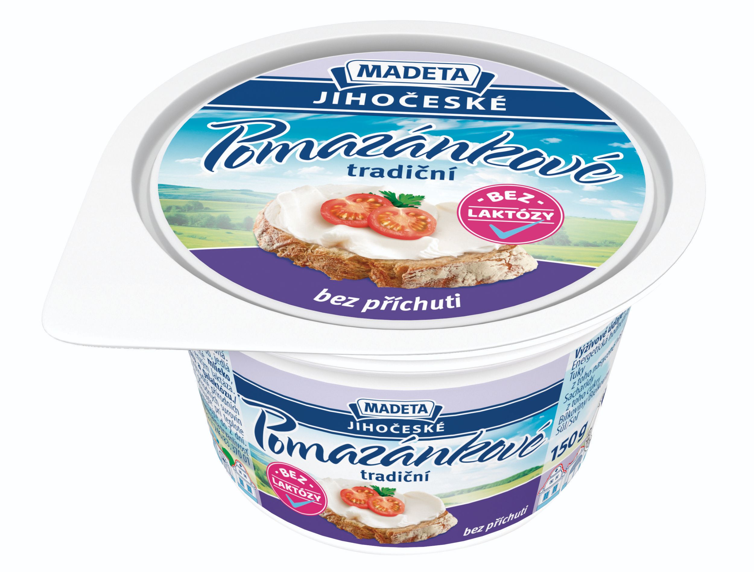 Mléčné a chlazené - Madeta Jihočeské pomazánkové tradiční laktóza 0,01% 150 g