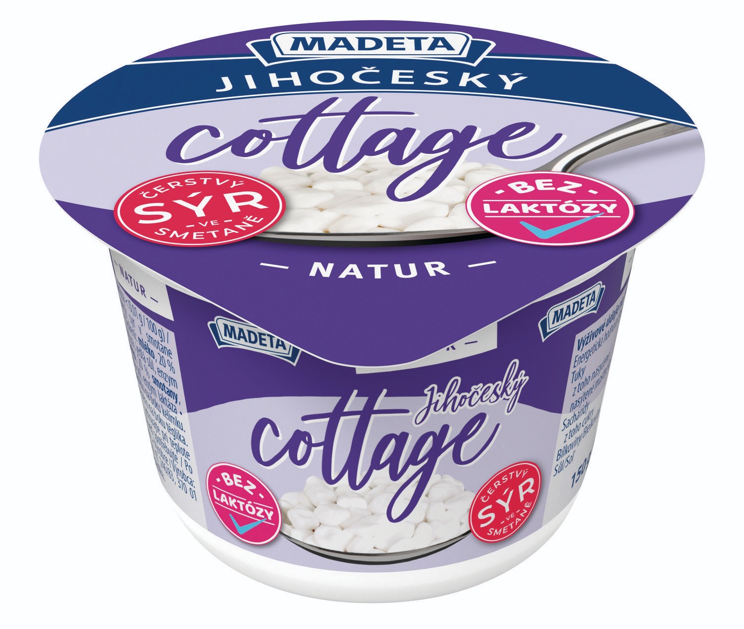 Mléčné a chlazené - Madeta Jihočeský Cottage bez příchuti laktóza 0,01% 150 g