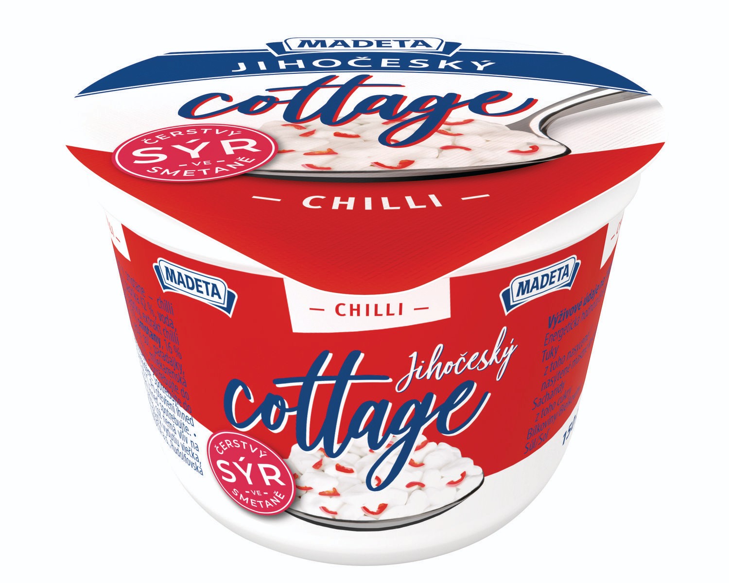 Mléčné a chlazené - Madeta Jihočeský cottage s chilli 150 g