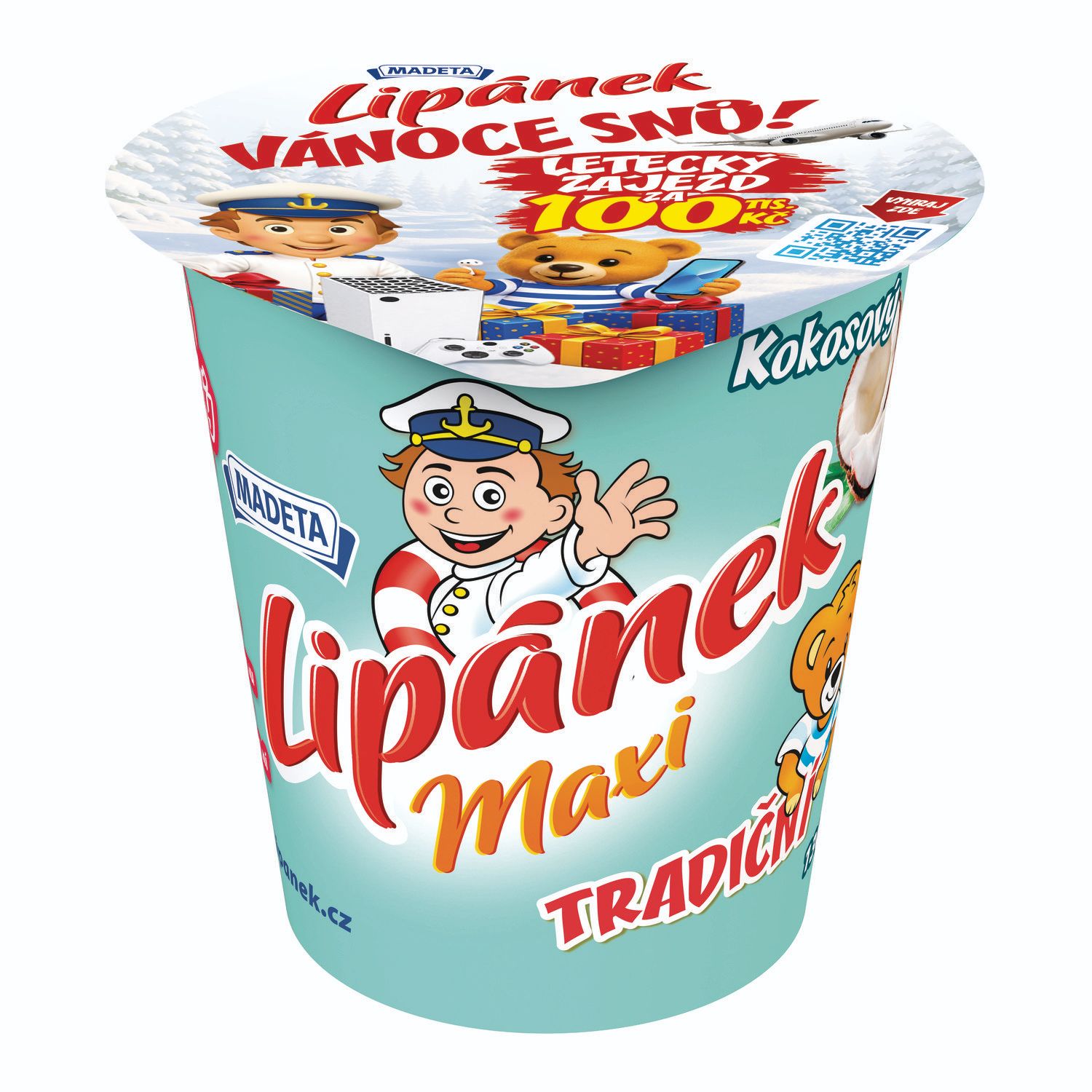 Mléčné a chlazené - Madeta Lipánek kokos 130g