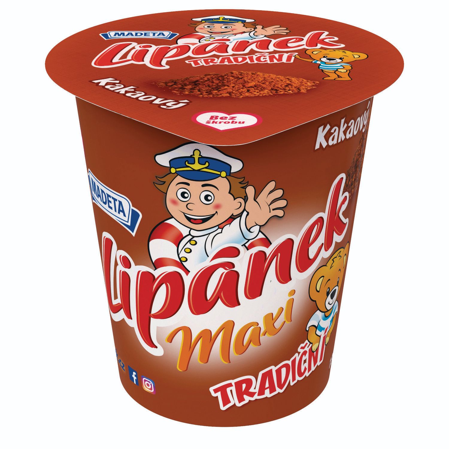 Mléčné a chlazené - Madeta Lipánek Maxi kakaový 9,8% 130 g