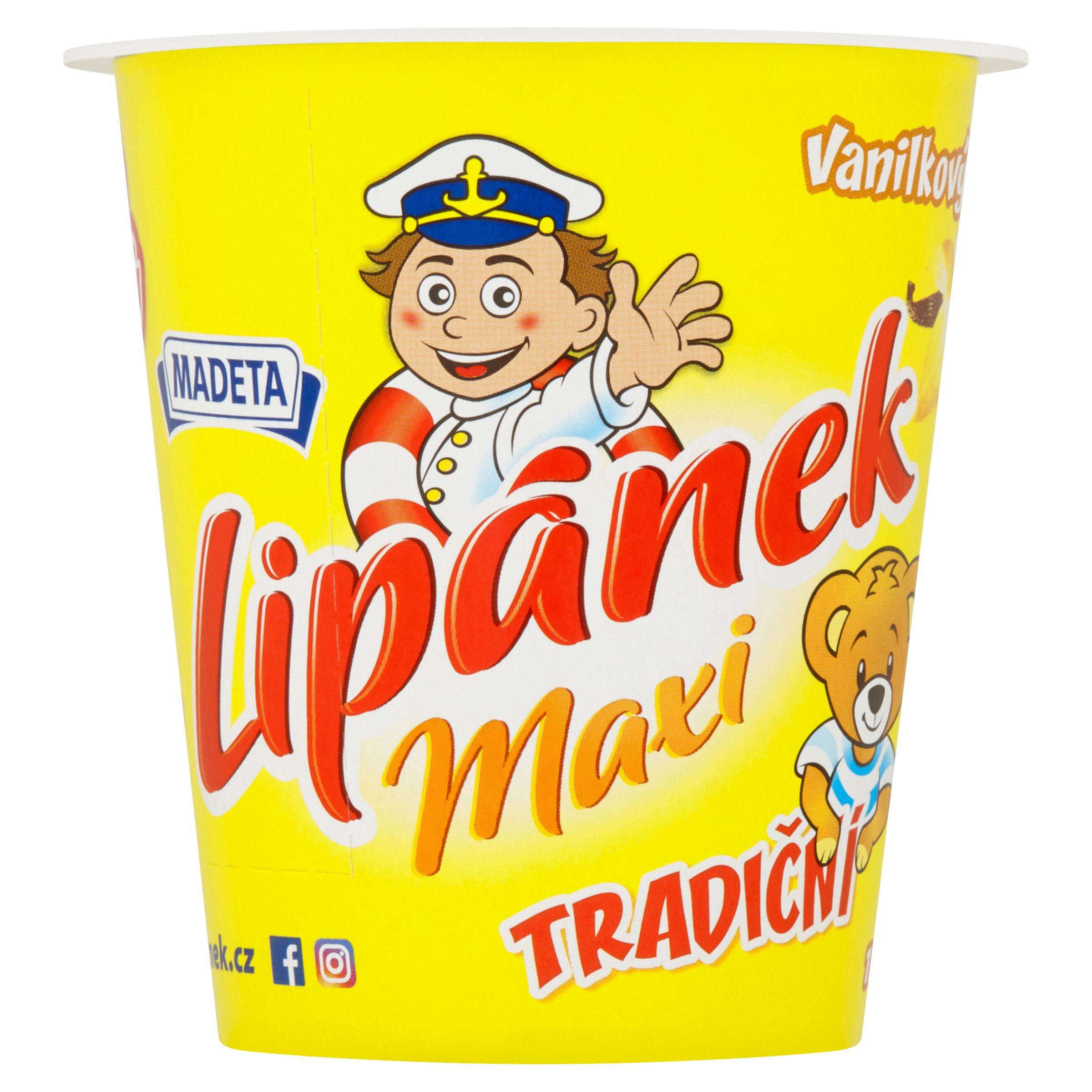 Mléčné a chlazené - Madeta Lipánek Maxi vanilkový 130 g