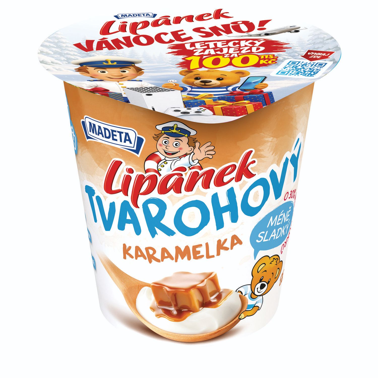 Mléčné a chlazené - Madeta Lipánek tvarohový karamelka 130g