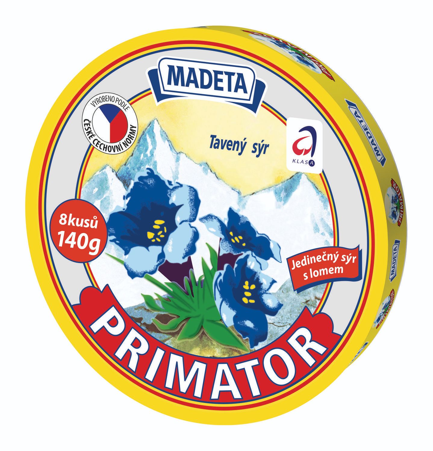 Mléčné a chlazené - Madeta Primator tavený sýr 8D 140 g