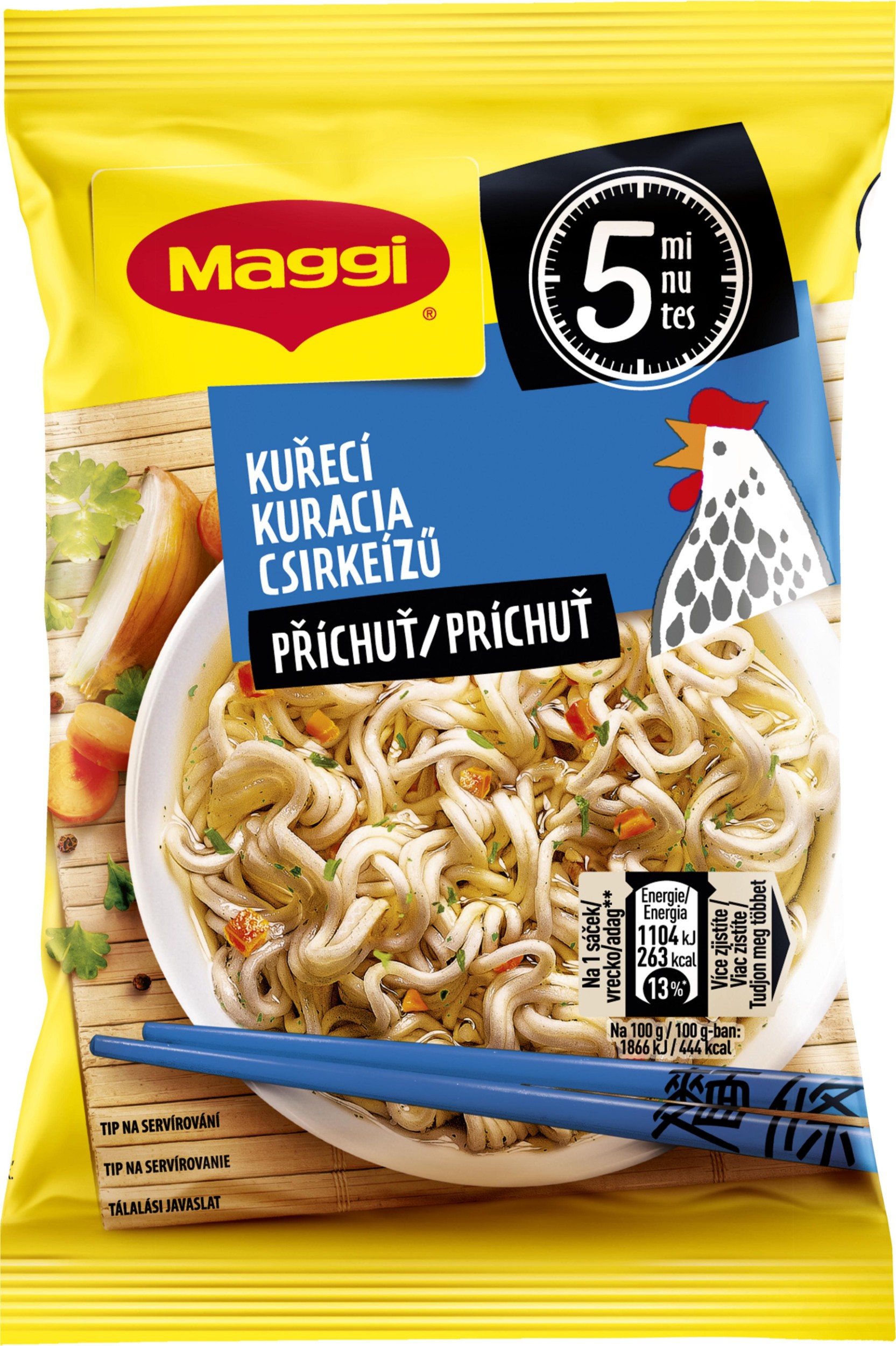 Trvanlivé potraviny - Maggi Chutná pauza Instantní nudle s kuřecí příchutí sáček 59,2 g