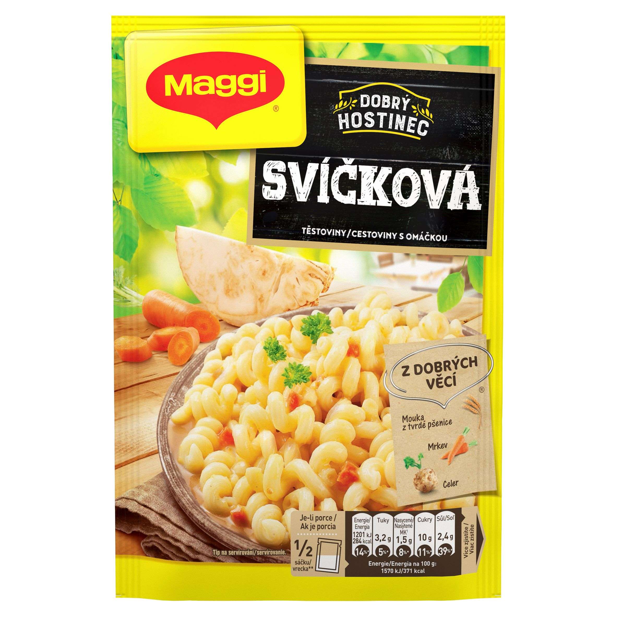 Trvanlivé potraviny - Maggi Dobrý Hostinec Svíčková těstoviny s omáčkou sáček 153 g