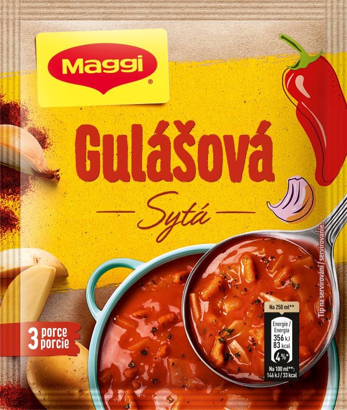 Maggi Gulášová polévka sytá sáček 65g