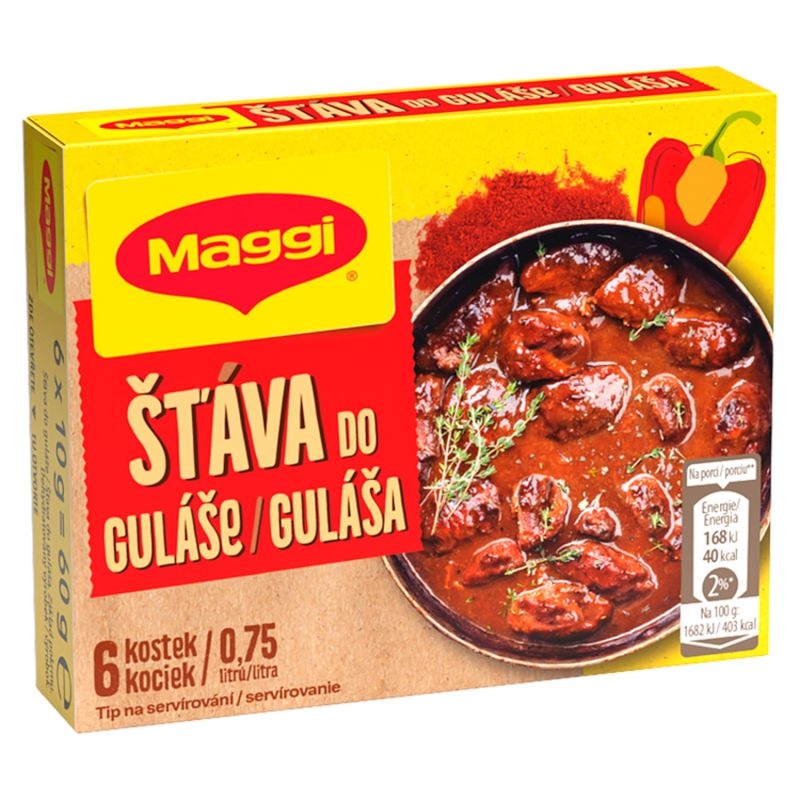 Trvanlivé potraviny - Maggi Gulášová šťáva v kostce 60g