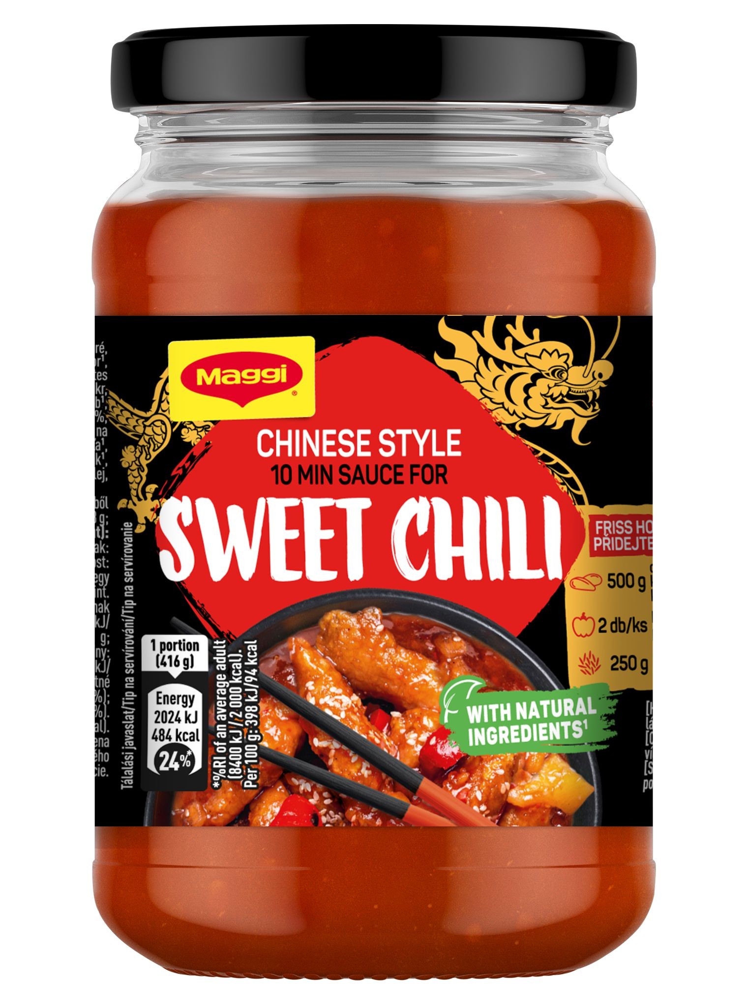 Trvanlivé potraviny - Maggi Hotová omáčka Sweet Chilli na čínský způsob 355 g