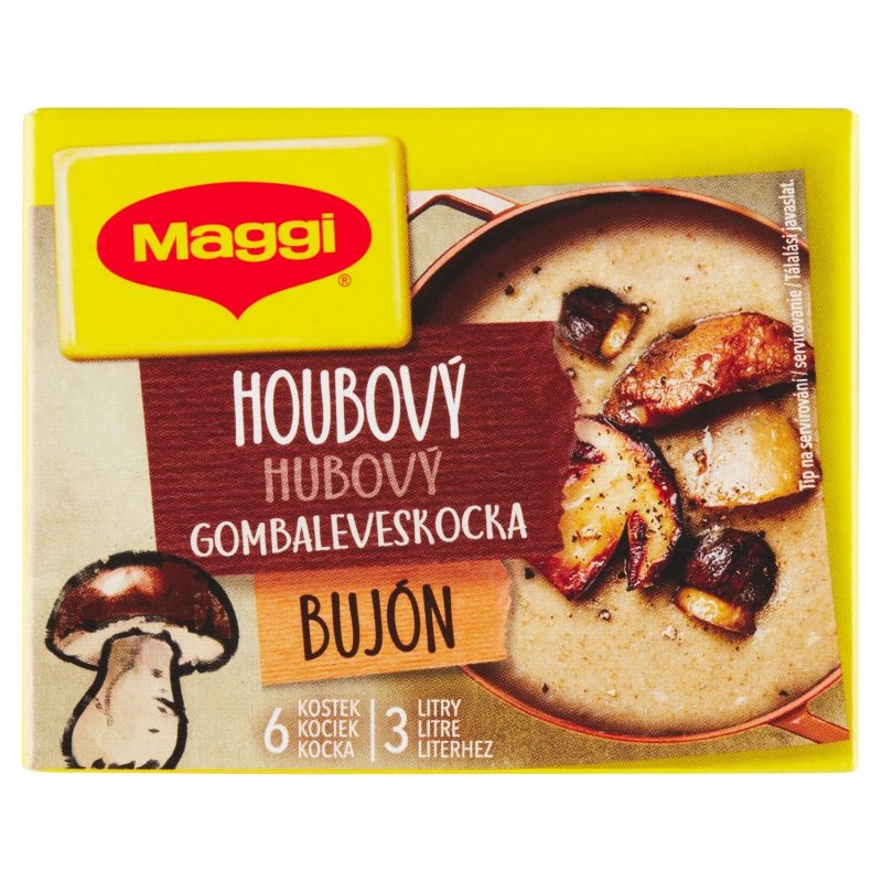 Trvanlivé potraviny - Maggi Houbový bujón v kostce 3l 60 g