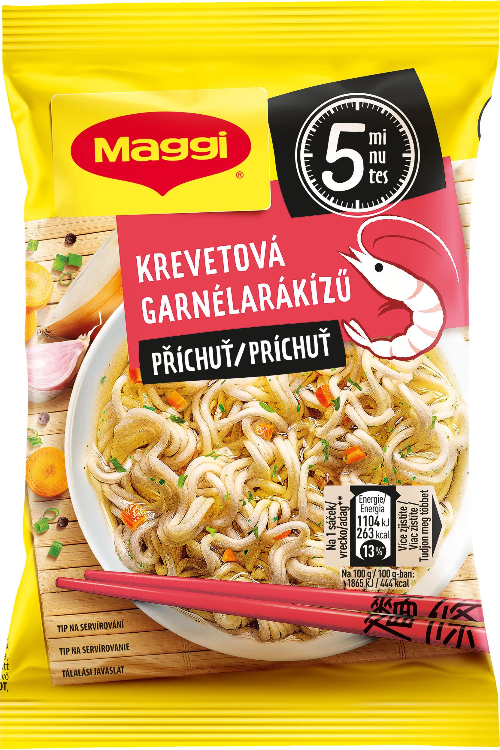 Trvanlivé potraviny - MAGGI Instantní nudle s krevetovou příchutí 59,2 g