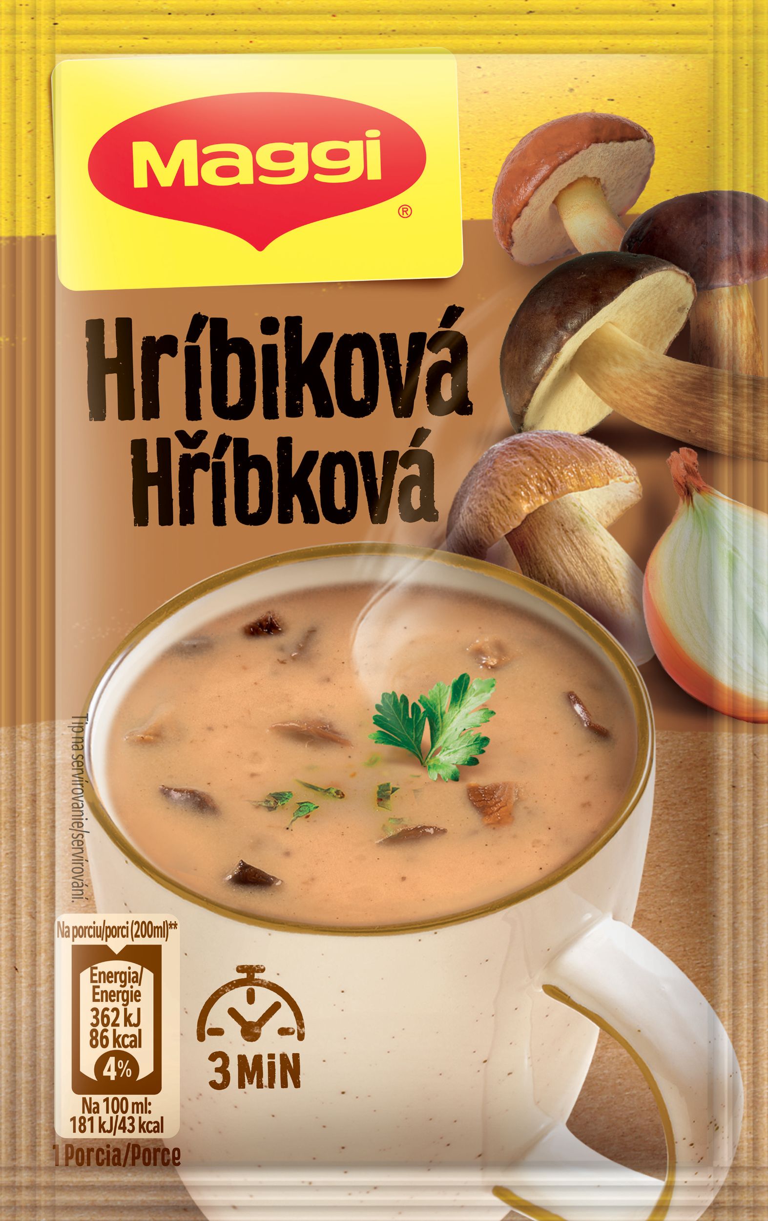 Trvanlivé potraviny - Maggi Instantní polévka hříbková 22g