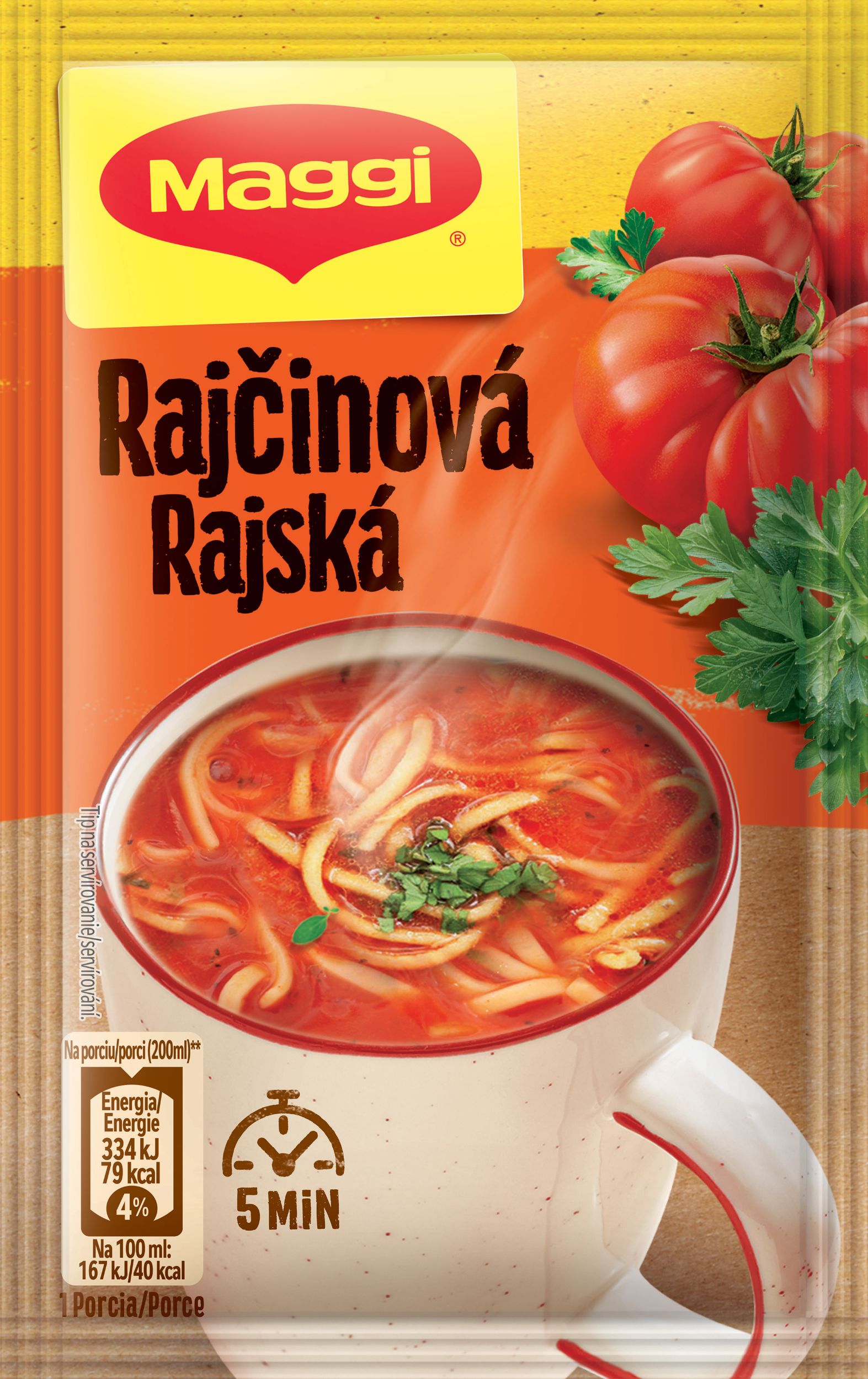 Trvanlivé potraviny - Maggi Instantní polévka rajská s těstovinami 23g