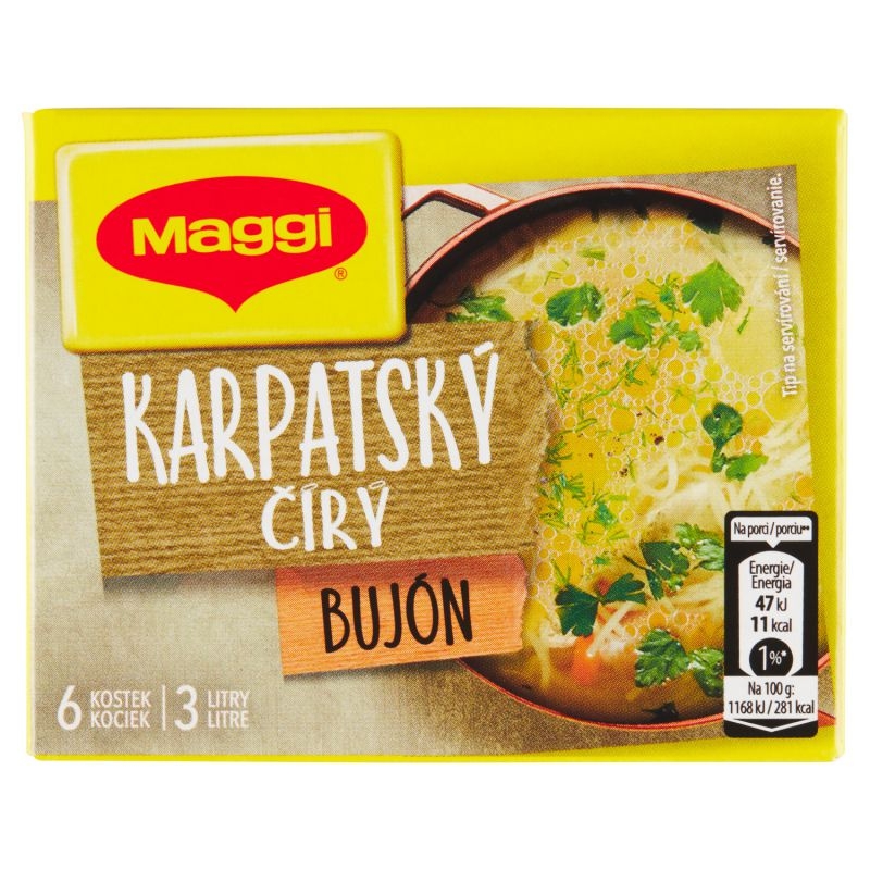 Trvanlivé potraviny - Maggi Karpatský čirý bujón v kostce 3l 60 g