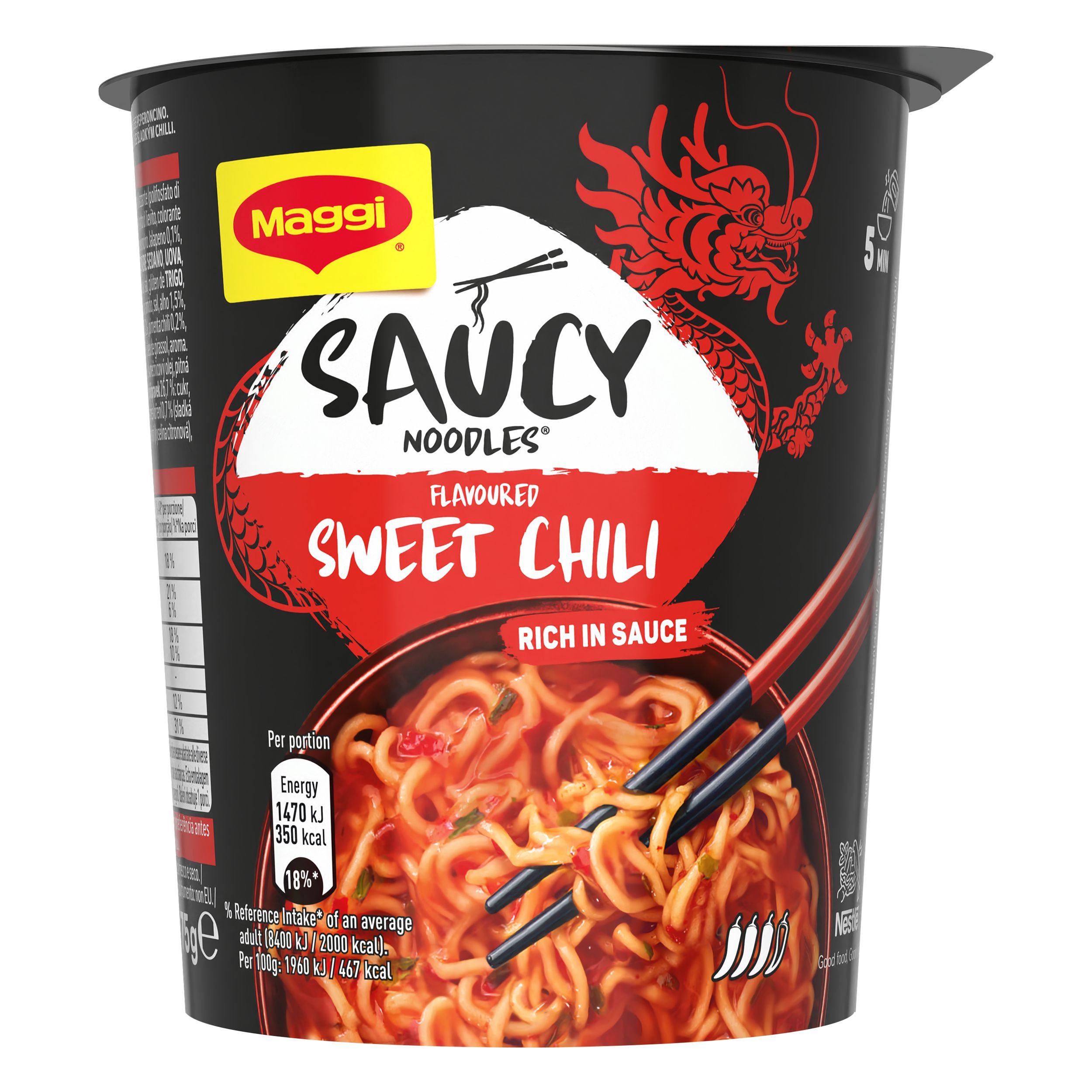 Trvanlivé potraviny - Maggi Noodle cup sweet chili 75g