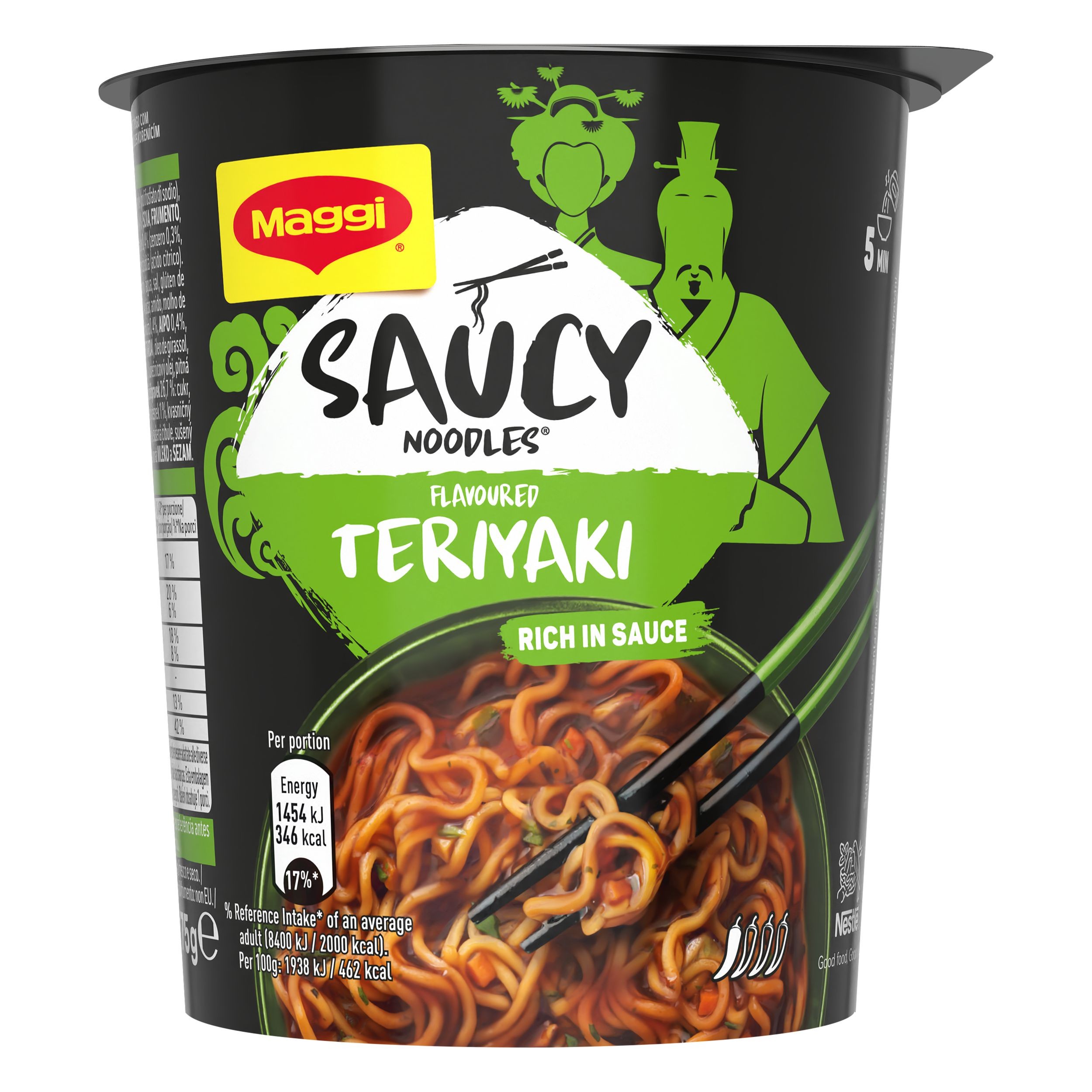Trvanlivé potraviny - Maggi Noodle cup teriyaki 75g