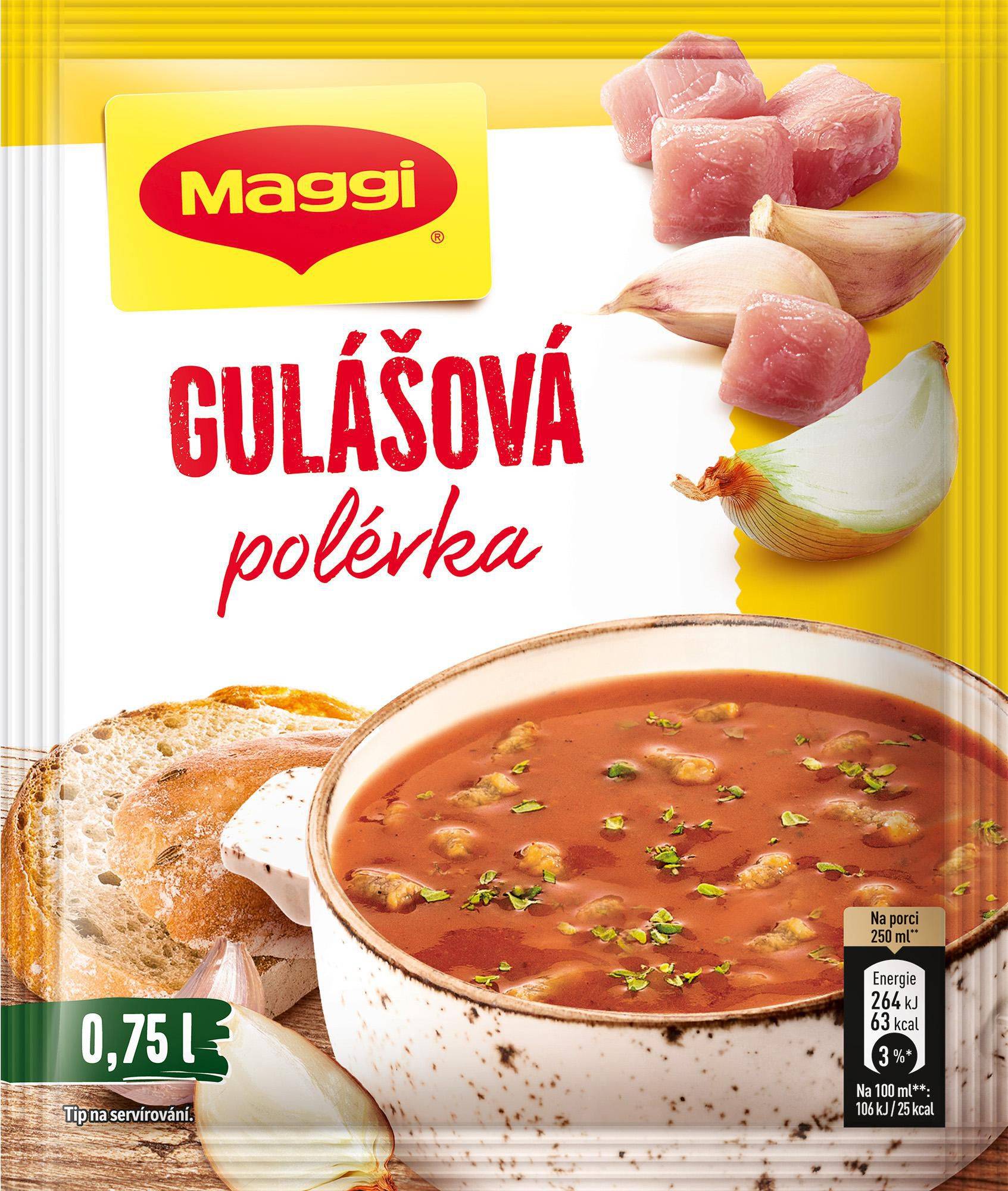 Trvanlivé potraviny - Maggi Polévka gulášová 63g