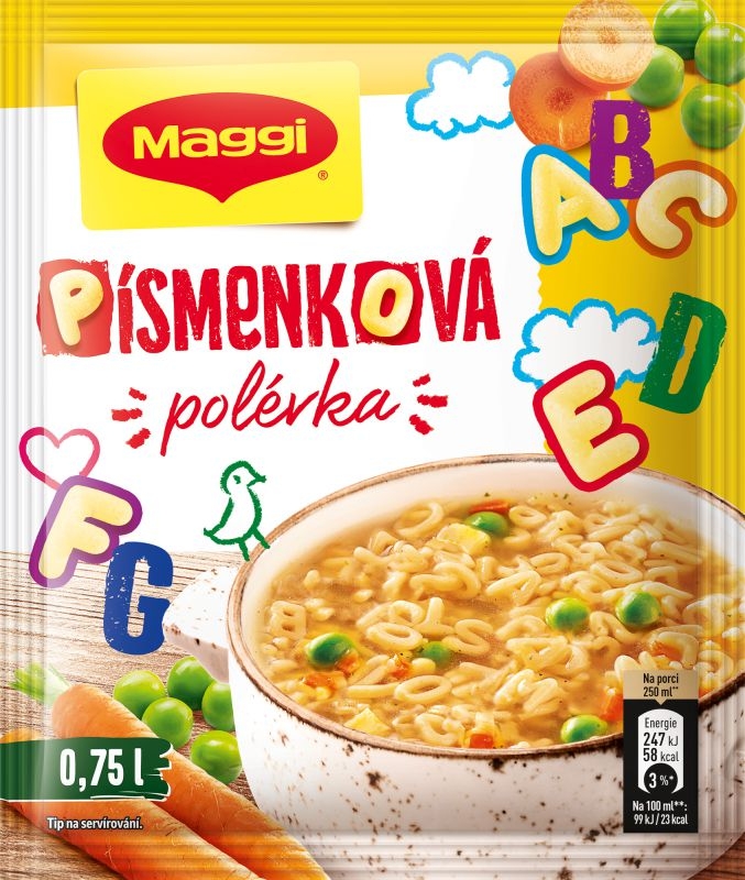 Trvanlivé potraviny - Maggi Polévka písmenková 51g