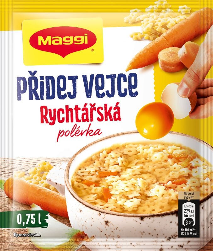 Trvanlivé potraviny - Maggi Přidej vejce Rychtářská polévka sáček 40,5 g