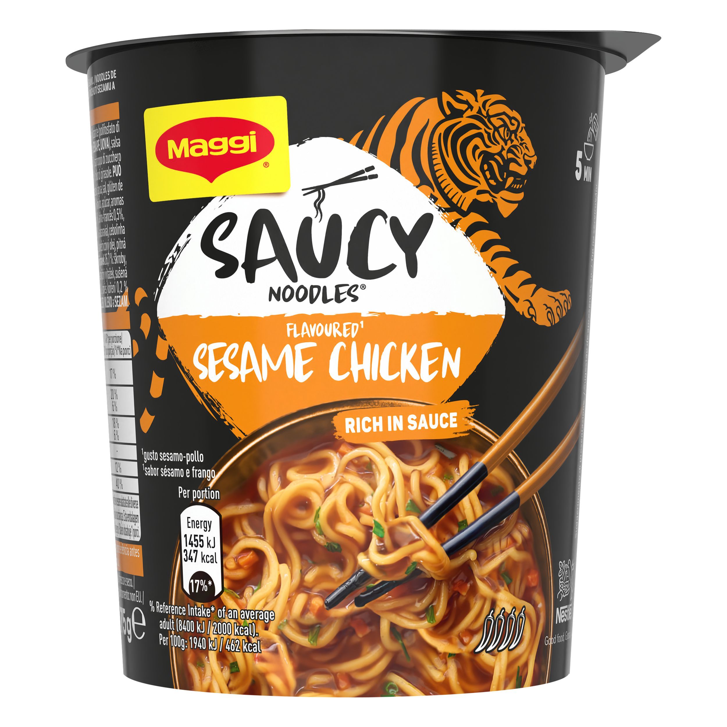 Trvanlivé potraviny - Maggi Saucy noodles sesame chicken 75g