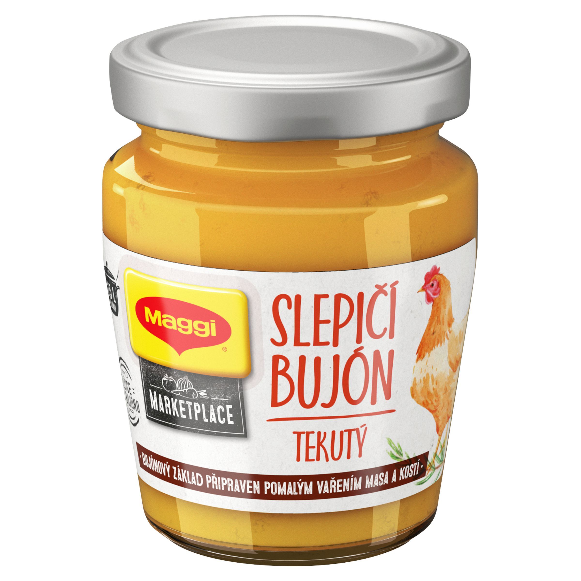 Trvanlivé potraviny - Maggi Tekutý bujón slepičí sklenice 160 g