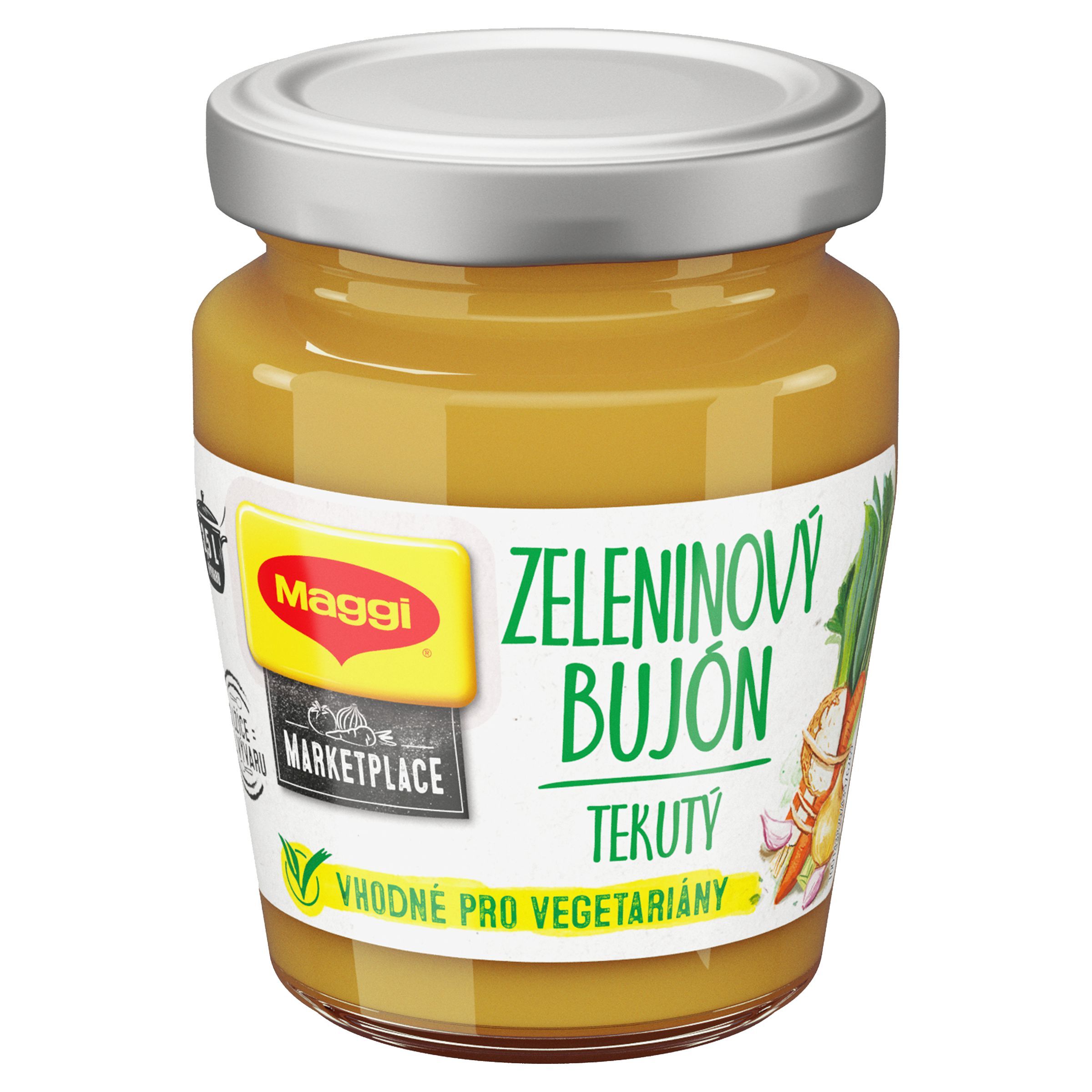 Trvanlivé potraviny - Maggi Tekutý bujón zeleninový sklenice 160g