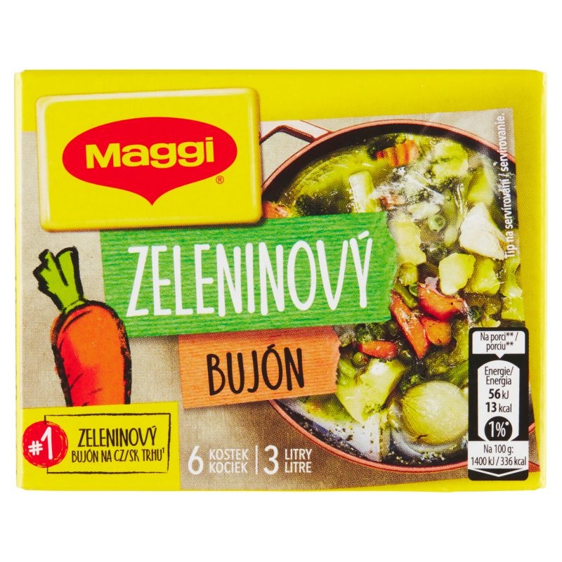 Trvanlivé potraviny - Maggi Zeleninový bujón v kostce 3l 60 g