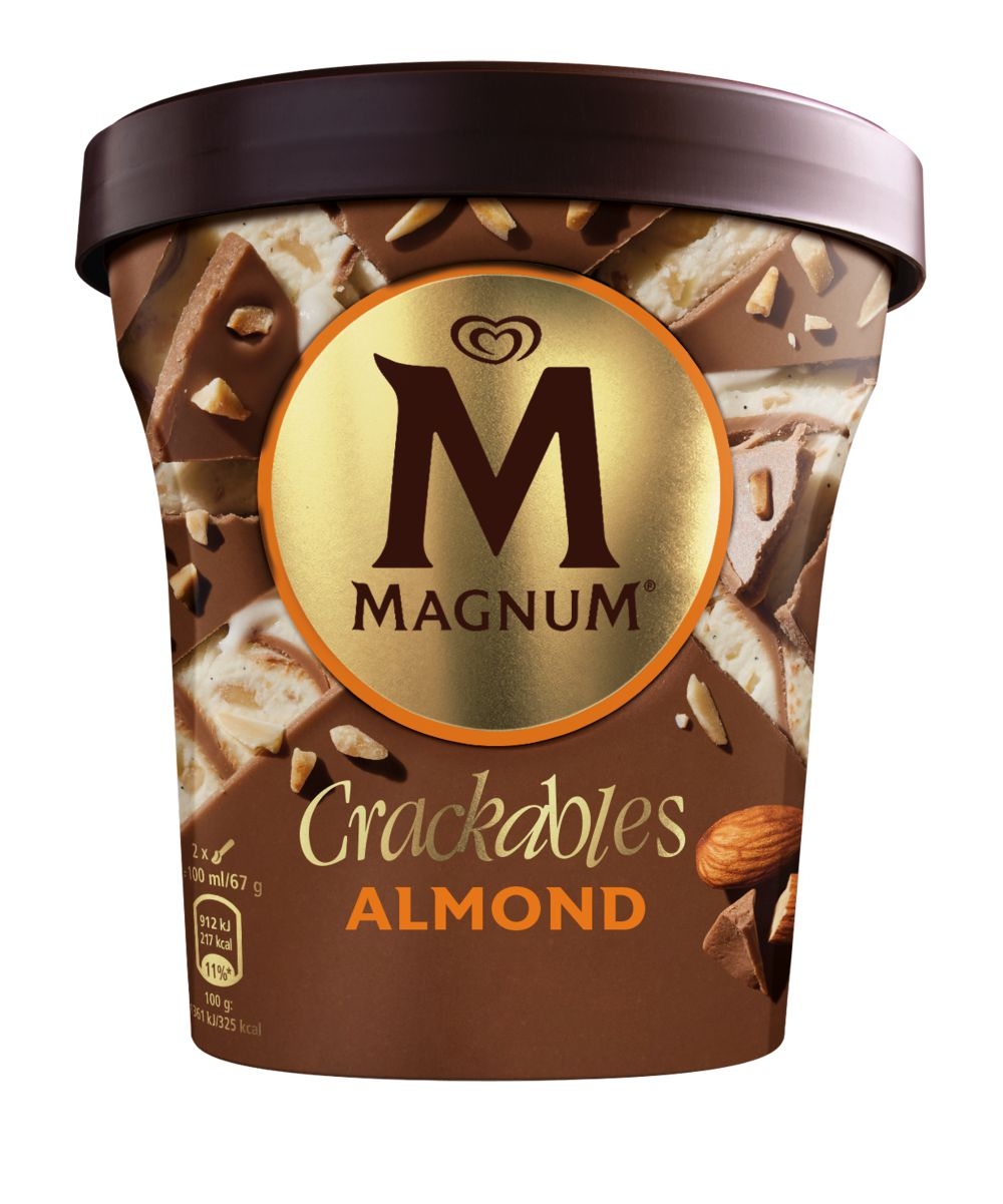 Mražené potraviny - Magnum Almond Zmrzlina v kelímku 440 ml
