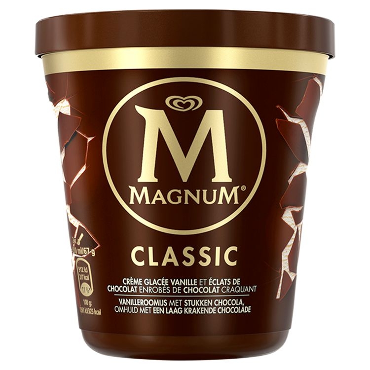 Mražené potraviny - Magnum Classic Zmrzlina v kelímku 440 ml