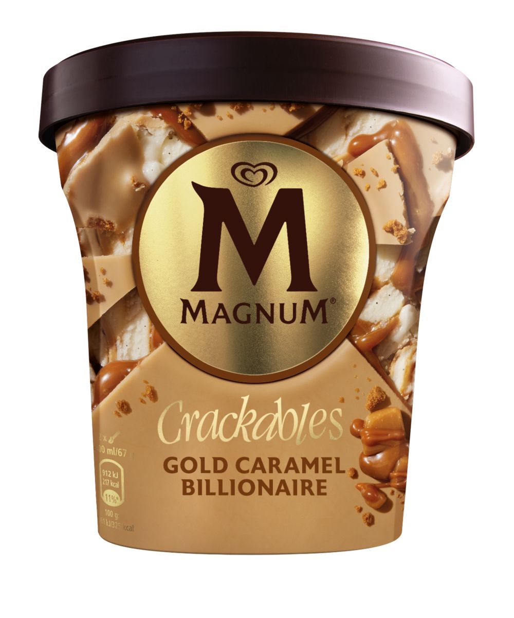 Mražené potraviny - Magnum Double Caramel Gold Billionaire Pint 440ml
