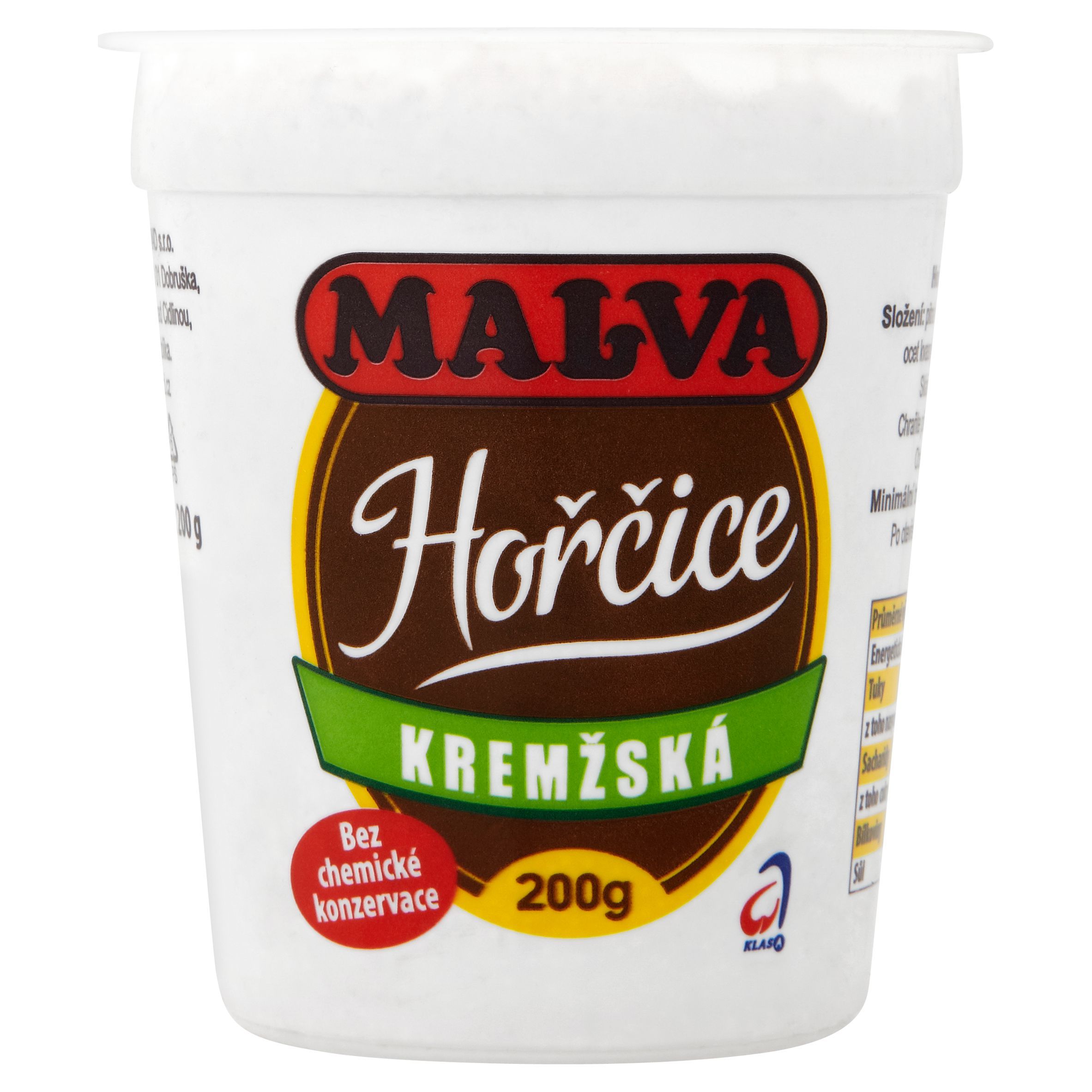 Trvanlivé potraviny - Malva Hořčice kremžská 200 g