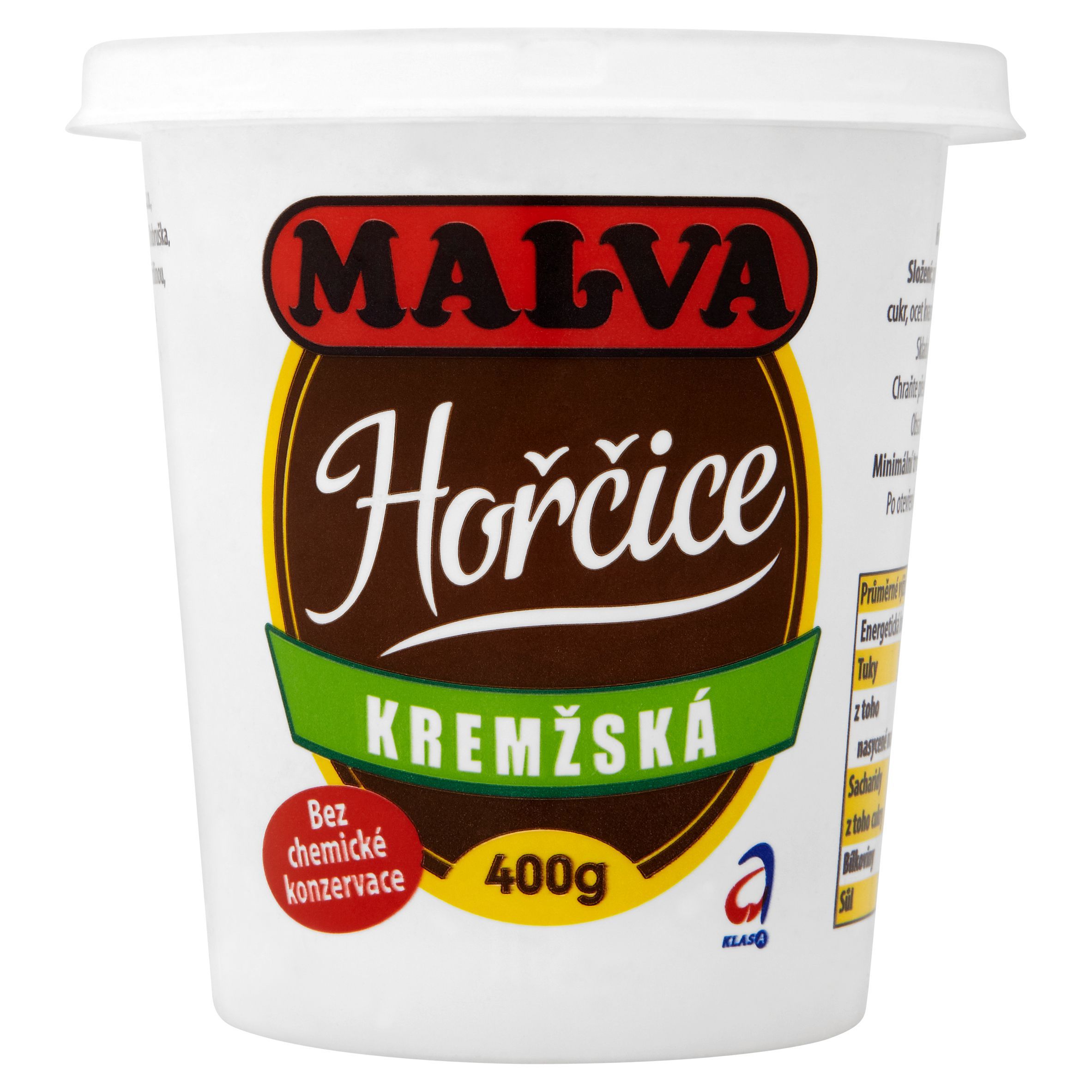 Trvanlivé potraviny - Malva Hořčice kremžská 400 g