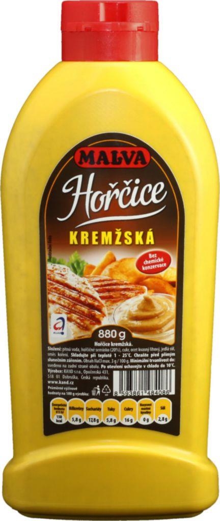 Trvanlivé potraviny - Malva Hořčice kremžská 880 g