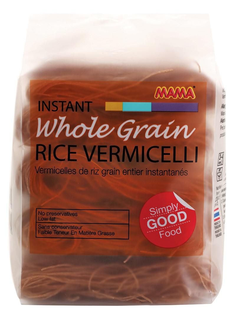 Trvanlivé potraviny - Mama Instantní vlasové nudle celozrnné 225g