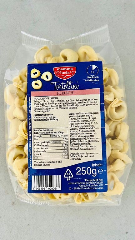 Mamma Lucia Tortelliny s masovou náplní 250g-0