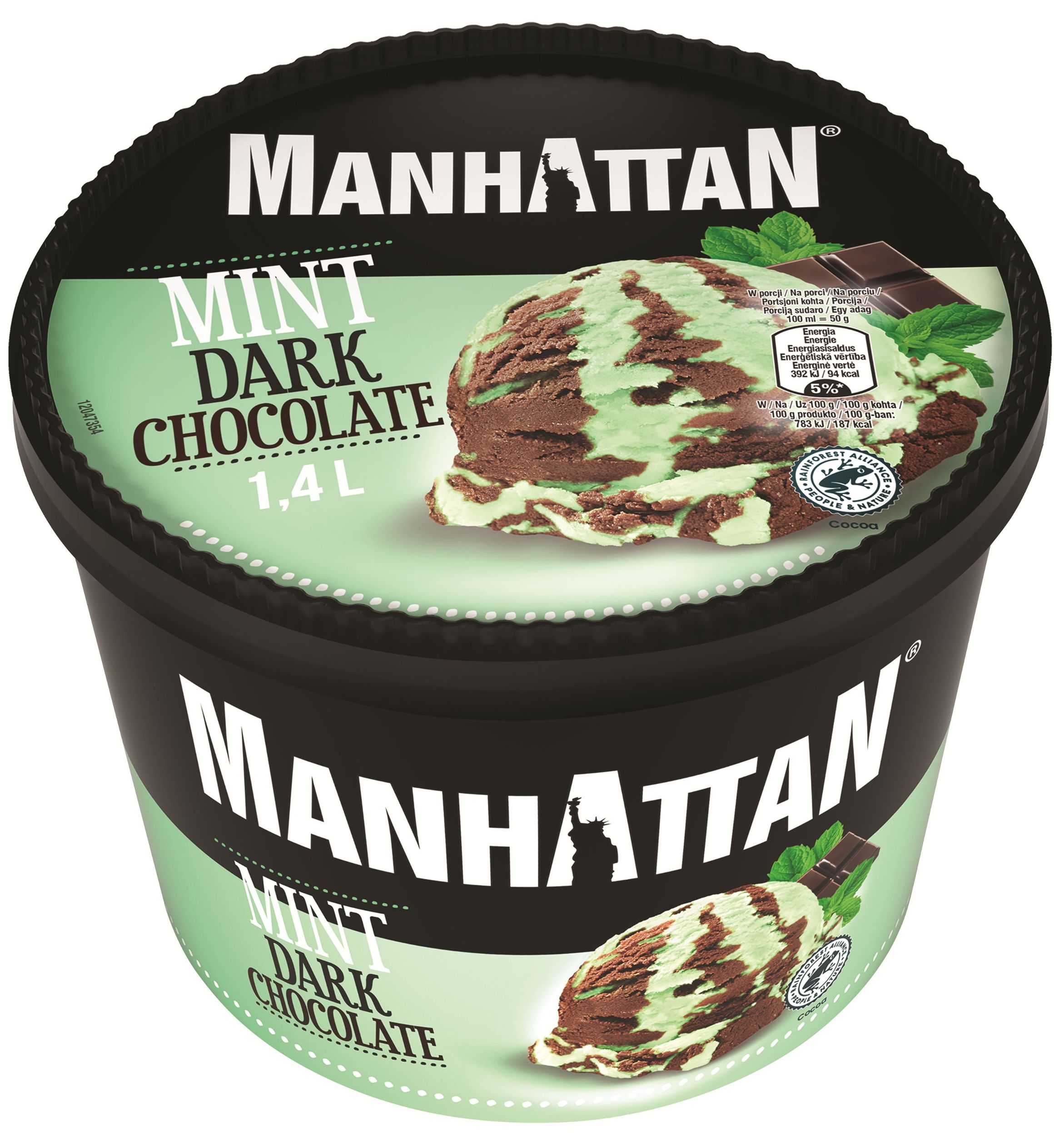 Mražené potraviny - Manhattan mint dark choc.1400ml